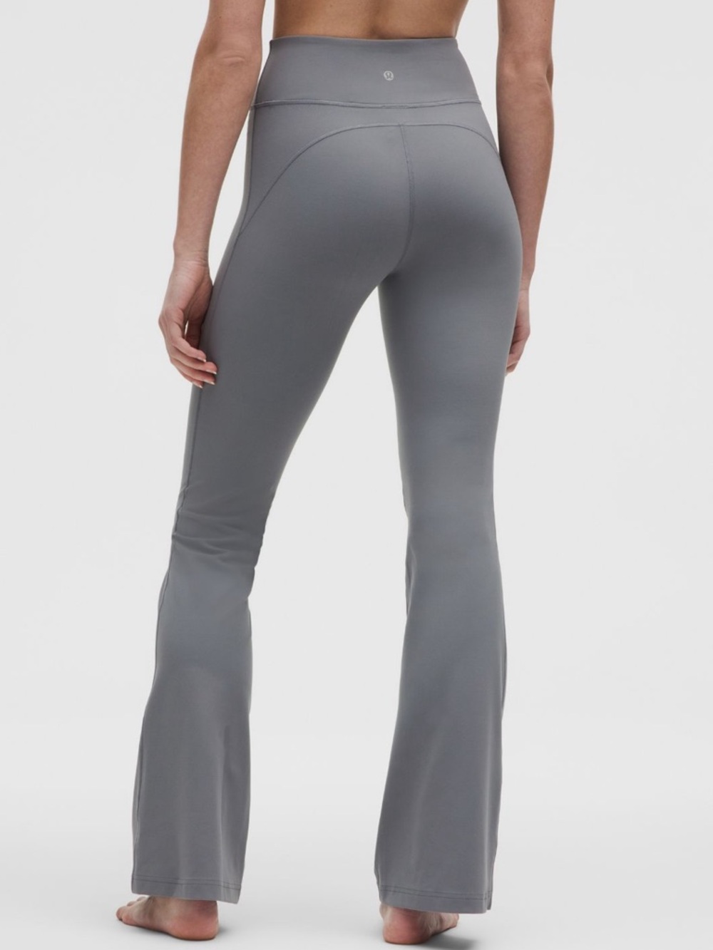 LULULEMON groove nulu high rise grey flare pant